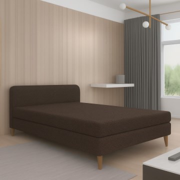 Verhoiltu päivävuode BRISBANE 110x200 cm ruskea