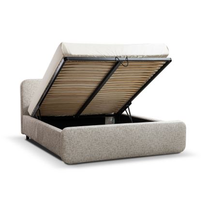 Verhoiltu sängynrunko ilman patjaa LAJLA 180x200 cm beige