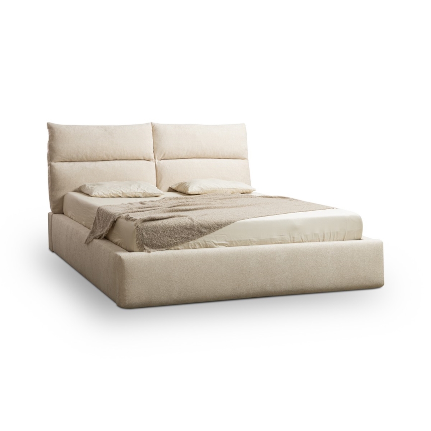 Verhoiltu sänky ilman patjaa BASIL 180x200 cm, beige