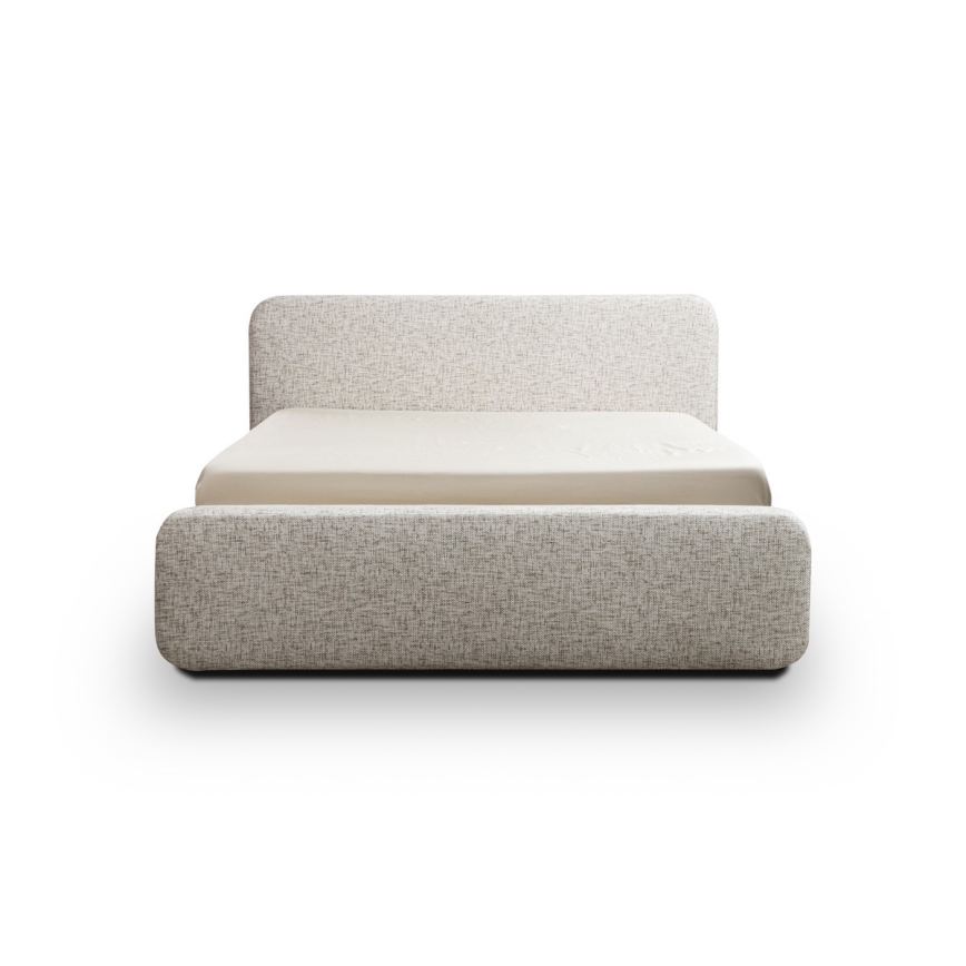 Verhoiltu sänky LAJLA 180x200 cm ilman patjaa, beige