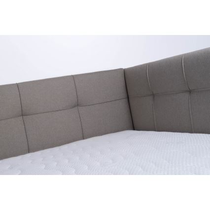 Verhoiltu sänky MARIA PETITE 120x200 cm säilytystilalla ilman patjaa, taupe