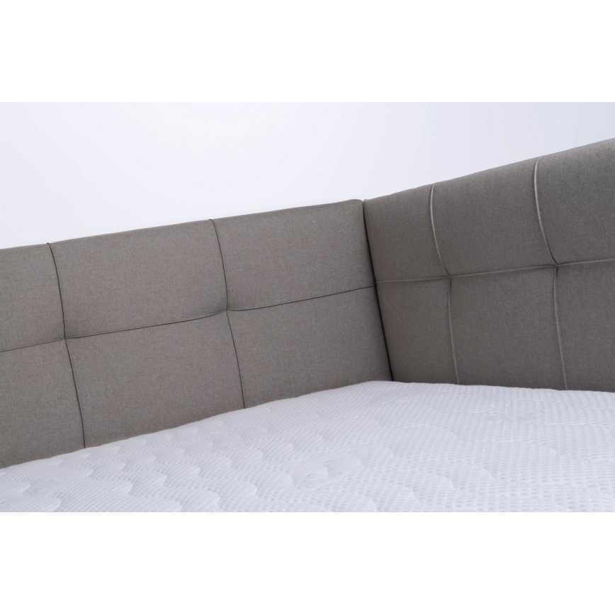 Verhoiltu sänky MARIA PETITE 120x200 cm säilytystilalla ilman patjaa, taupe