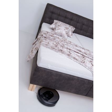 Verhoiltu sänky VIOLET 180x200 cm, patjalla ja säilytystilalla, tummanharmaa