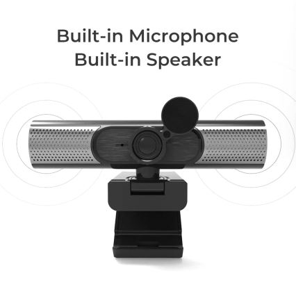 Verkkokamera FULL HD 1080p kaiuttimilla ja mikrofonilla