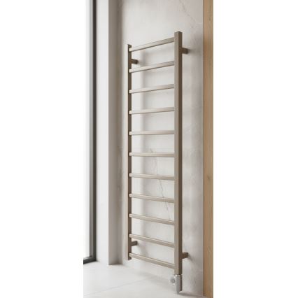 Vertaduro - Kylpyhuoneen pyyhekuivain termostaatilla ZOE 400W 114x40 cm taupe