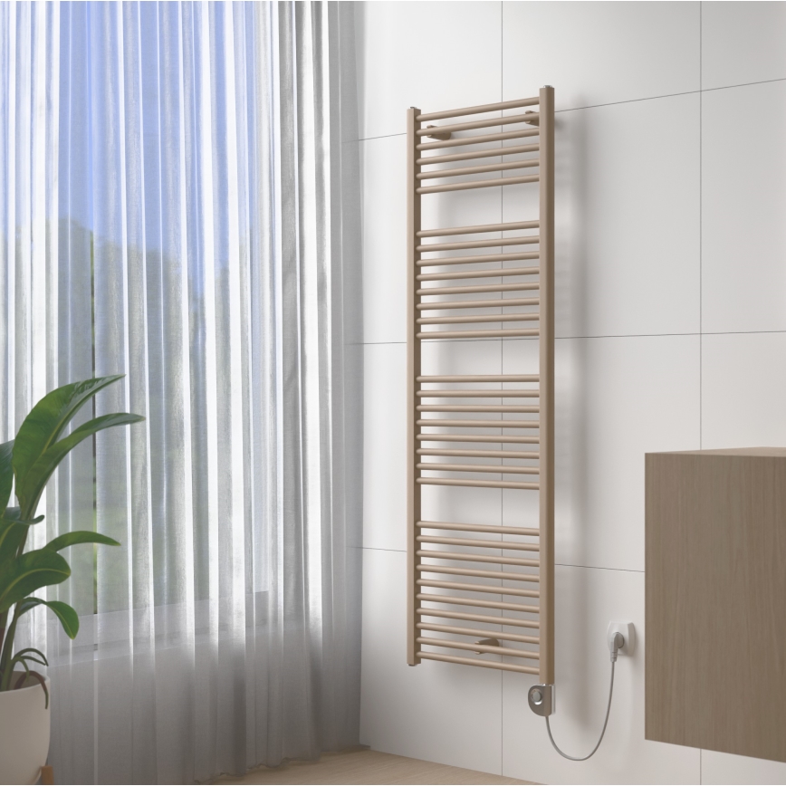 Vertaduro - Kylpyhuoneen radiaattori termostaatilla DENISE 600W 154x50 cm taupe