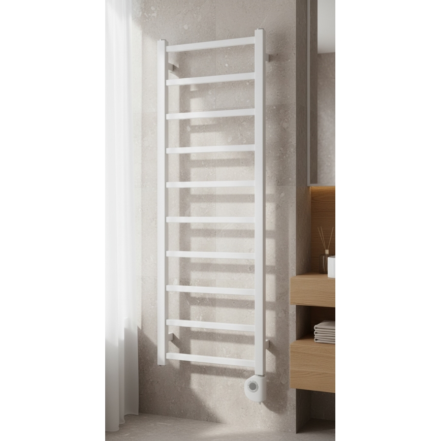 Vertaduro - Kylpyhuoneen radiaattori termostaatilla ZOE 400W 114x40 cm valkoinen