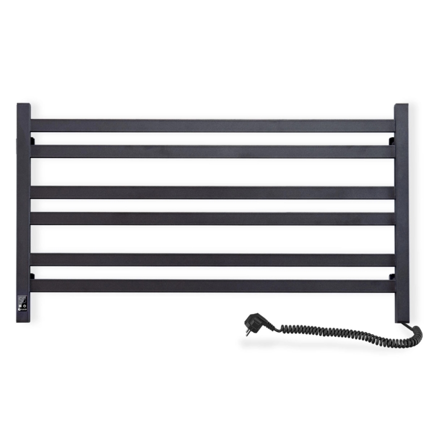 Vertaduro - Sähköinen pyyhekuivain termostaatilla AVA 181W/230V 50x90 cm IP44 musta oikea