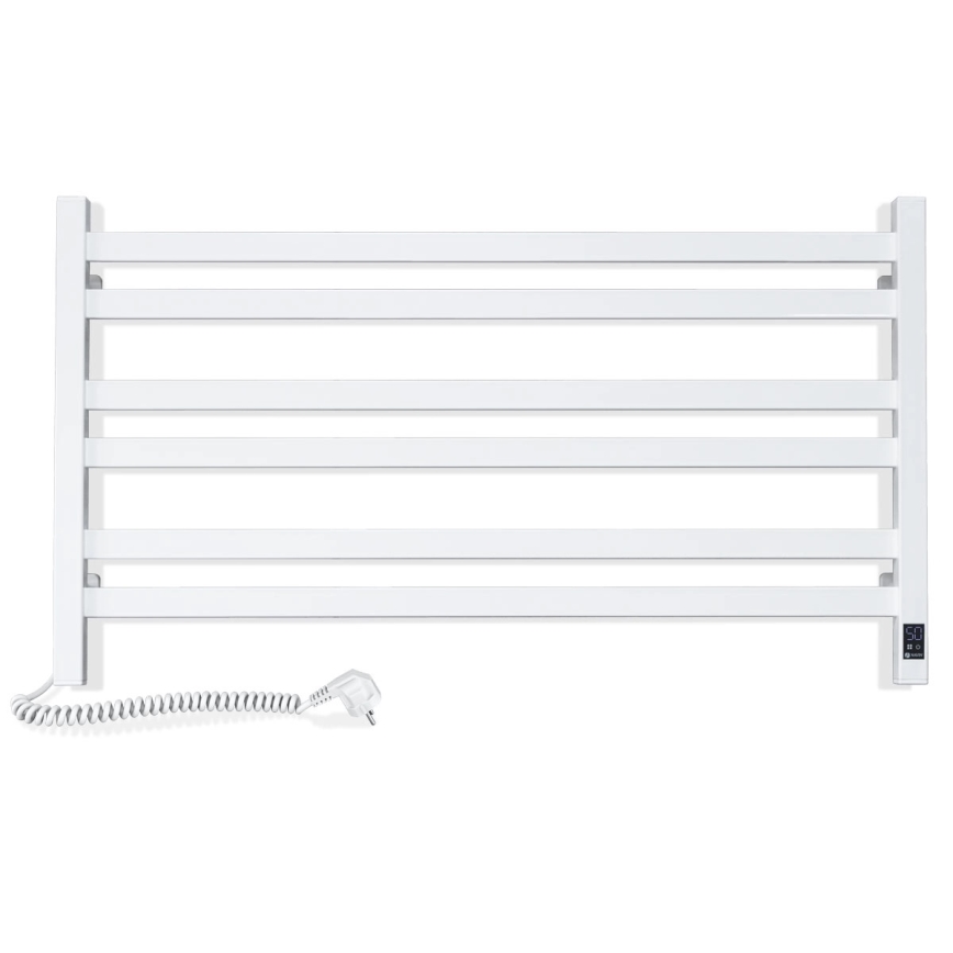 Vertaduro - Sähköinen pyyhekuivain termostaatilla AVA 181W/230V 50x90 cm IP44 valkoinen vasen
