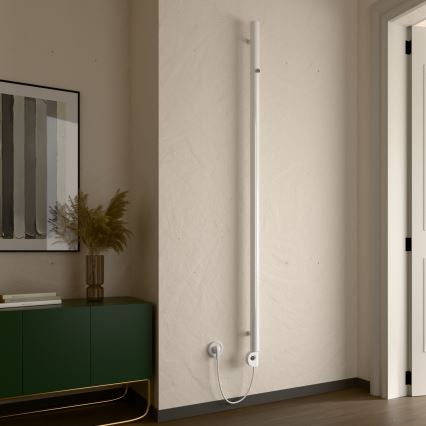 Vertaduro - Kylpyhuoneradiatori termostaatilla ERDA 400W 180x5 cm valkoinen