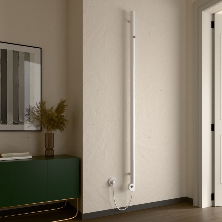 Vertaduro - Kylpyhuoneradiatori termostaatilla ERDA 400W 180x5 cm valkoinen
