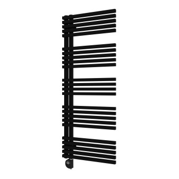 Vertaduro - MICHELLE termostaattinen kylpyhuonepatteri 600W 129x50 cm musta