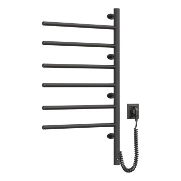 Vertaduro - Sähköinen kääntyvä pyyhekuivain termostaatilla ARA 105W/230V 82x49 cm IP44 musta