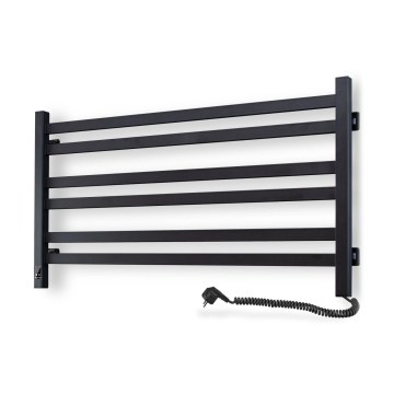Vertaduro - Sähköinen pyyhekuivain termostaatilla AVA 181W/230V 50x90 cm IP44 musta oikea