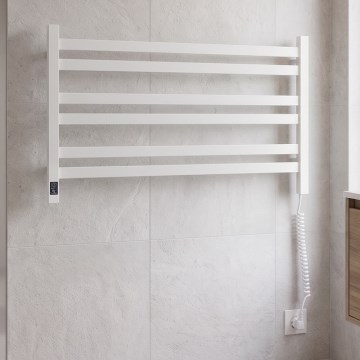 Vertaduro - Sähköinen pyyhekuivain termostaatilla AVA 181W/230V 50x90 cm IP44 valkoinen oikea