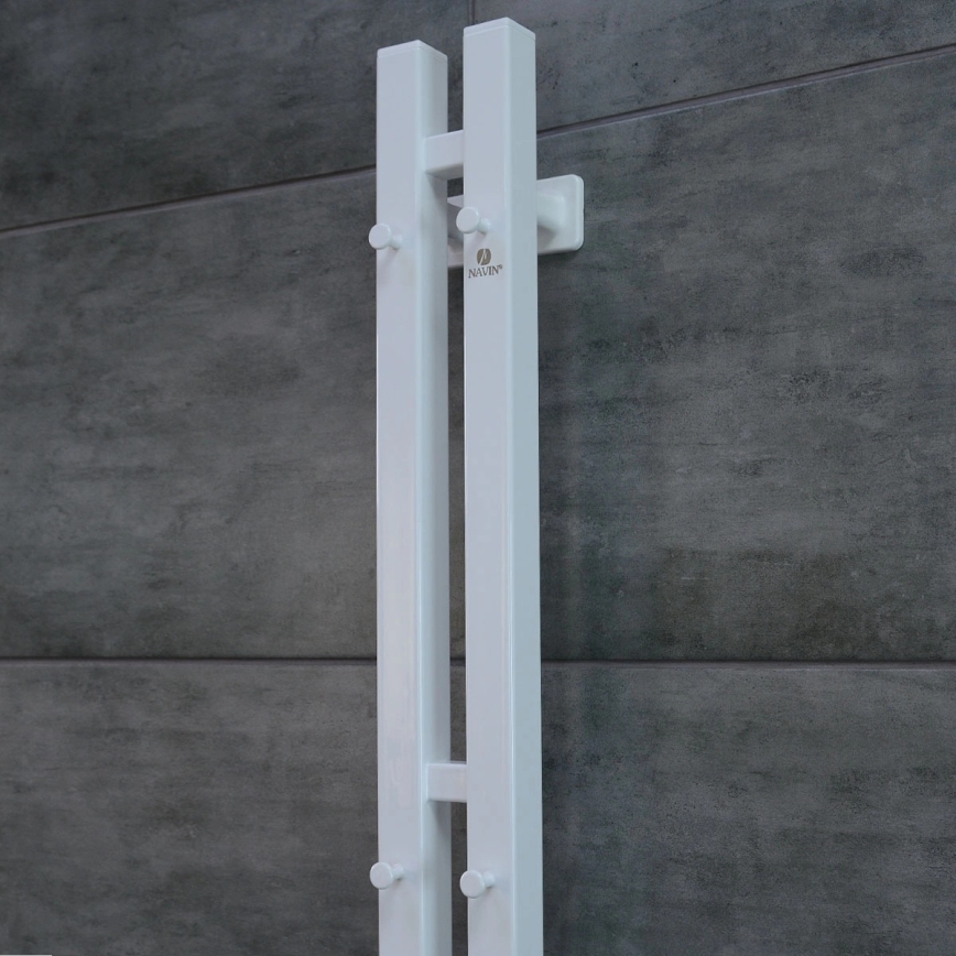 Vertaduro - Sähköinen pyyhekuivain termostaatilla VEO 106W/230V 150x9 cm IP44 valkoinen oikea