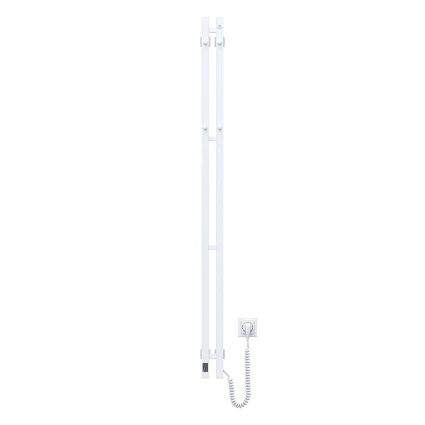 Vertaduro - Sähköinen pyyhekuivain termostaatilla VEO 106W/230V 150x9 cm IP44 valkoinen oikea