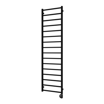 Vertaduro - ZOE kylpyhuoneen pyyhekuivain termostaatilla 400W 186x50 cm musta