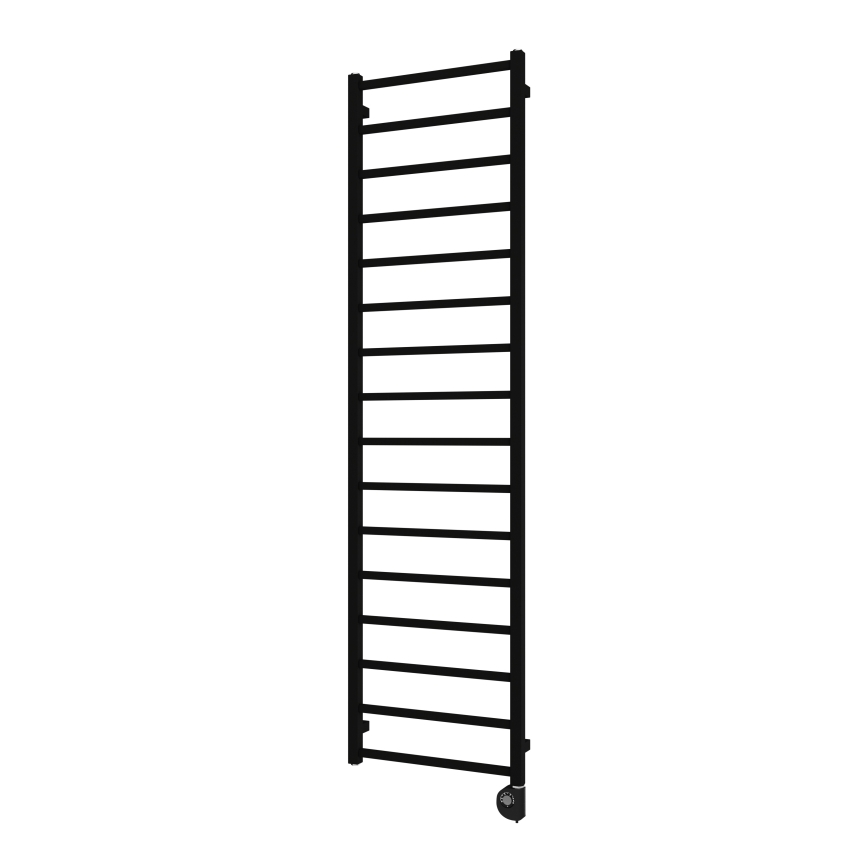 Vertaduro - ZOE kylpyhuoneen pyyhekuivain termostaatilla 400W 186x50 cm musta