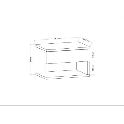 VETRA-yöpöytä, valkoinen