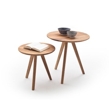 VEYLOR-sohvapöytien setti, 2 kpl, tammi