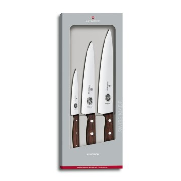 Victorinox - 3-osainen WOOD-keittiöveitsisarja, vaahtera