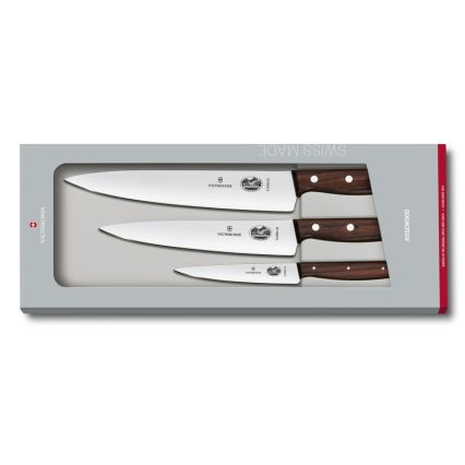 Victorinox - 3-osainen WOOD-keittiöveitsisarja, vaahtera