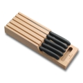 Victorinox - 6-osainen keittiöveitsisarja veitsitelineellä, pyökki/beige