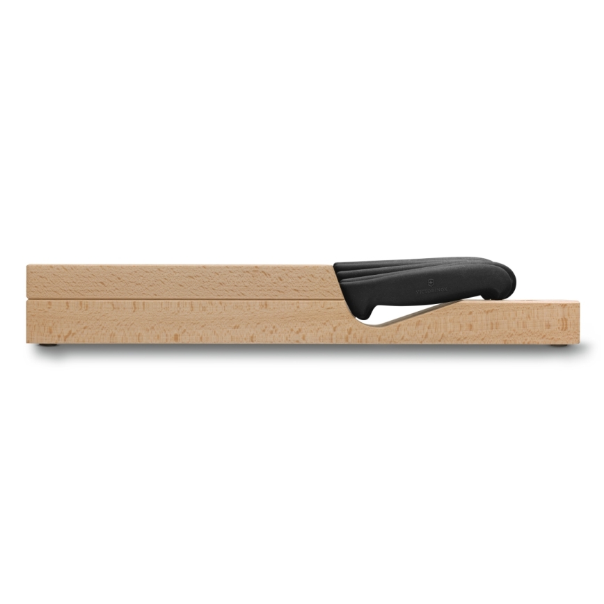 Victorinox - 6-osainen keittiöveitsisarja veitsitelineellä, pyökki/beige