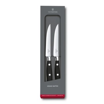 Victorinox - GRAND MAITRE pihviveitsisetti 12 cm 2 kpl musta