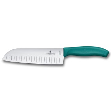 Victorinox - Santoku-keittiöveitsi SWISS CLASSIC 17 cm turkoosi