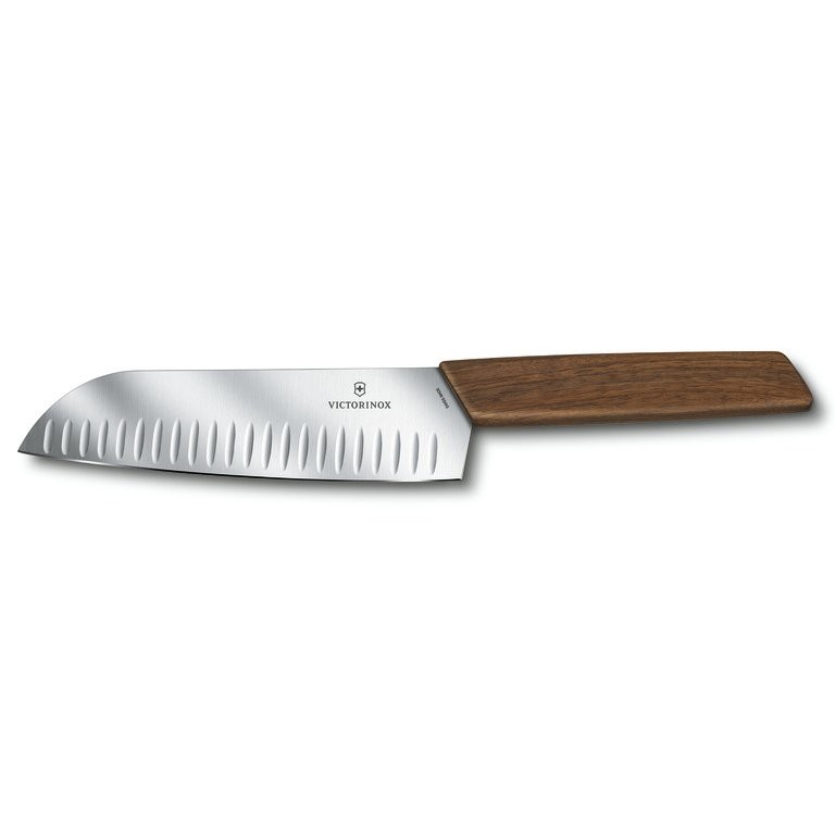 Victorinox - Santoku-keittiöveitsi SWISS MODERN 17 cm pähkinäpuu