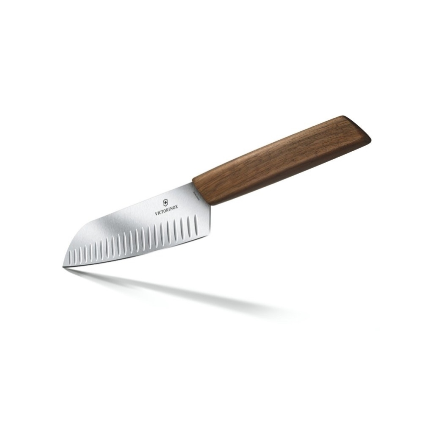 Victorinox - Santoku-keittiöveitsi SWISS MODERN 17 cm pähkinäpuu