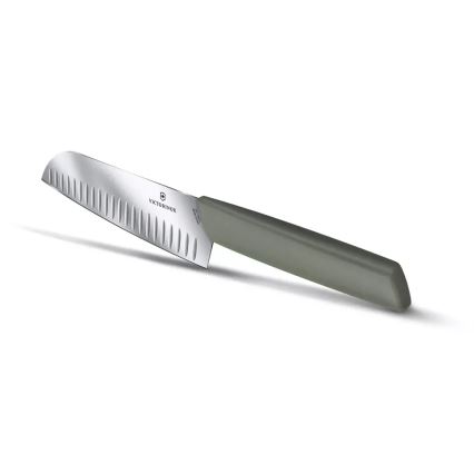 Victorinox - Santoku-keittiöveitsi SWISS MODERN 17 cm, vihreä
