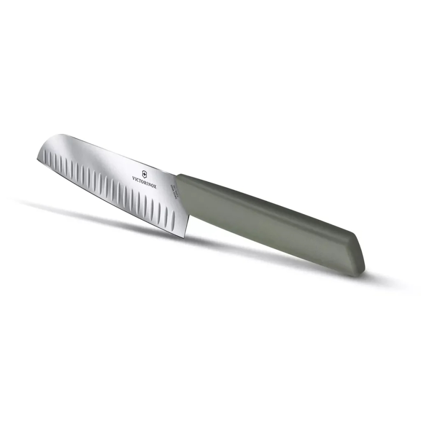 Victorinox - Santoku-keittiöveitsi SWISS MODERN 17 cm, vihreä