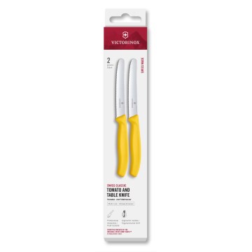 Victorinox - SWISS CLASSIC 11 cm keittiön vihannesveitsisetti, 2 kpl, keltainen
