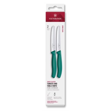 Victorinox - SWISS CLASSIC 11 cm vihannesveitsisetti, 2 kpl, turkoosi