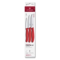 Victorinox - SWISS CLASSIC 3-osainen vihannesveitsisarja, punainen