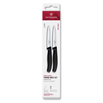 Victorinox - SWISS CLASSIC keittiön vihannesveitsisetti 10 cm, 2 kpl, musta