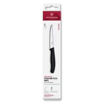 Victorinox - SWISS CLASSIC pihviveitsisarja 11 cm 6 kpl musta