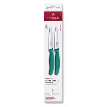 Victorinox - SWISS CLASSIC vihannesveitsisarja 10 cm, 2 kpl, turkoosi
