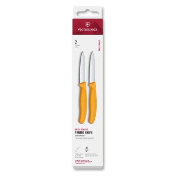 Victorinox - SWISS CLASSIC vihannesveitsisarja 8 cm, 2 kpl, keltainen