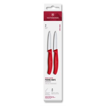 Victorinox - SWISS CLASSIC vihannesveitsisarja 8 cm, 2 kpl, punainen