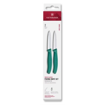Victorinox - SWISS CLASSIC vihannesveitsisarja 8 cm, 2 kpl, turkoosi