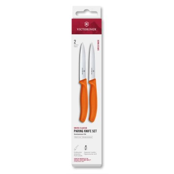 Victorinox - SWISS CLASSIC vihannesveitsisetti 10 cm 2 kpl oranssi