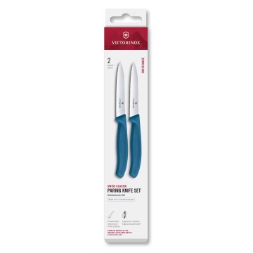 Victorinox - SWISS CLASSIC vihannesveitsisetti 10 cm, 2 kpl, sininen