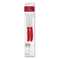 Victorinox - SWISS CLASSIC vihannesveitsisetti 11 cm 2 kpl punainen