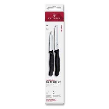 Victorinox - SWISS CLASSIC vihannesveitsisetti 2 kpl, musta