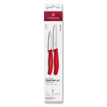 Victorinox - SWISS CLASSIC vihannesveitsisetti 2 kpl, punainen