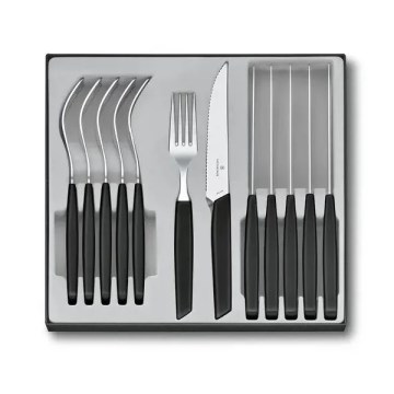 Victorinox - SWISS MODERN 12-osainen aterinsetti, musta